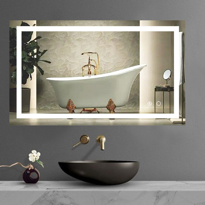 Orren Ellis Eleen Rectangular Modern & Contemporary Frameless Vintage